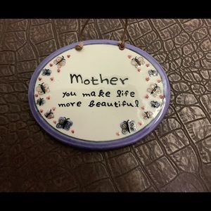 Ceramic Mother wall-hanging 6x5